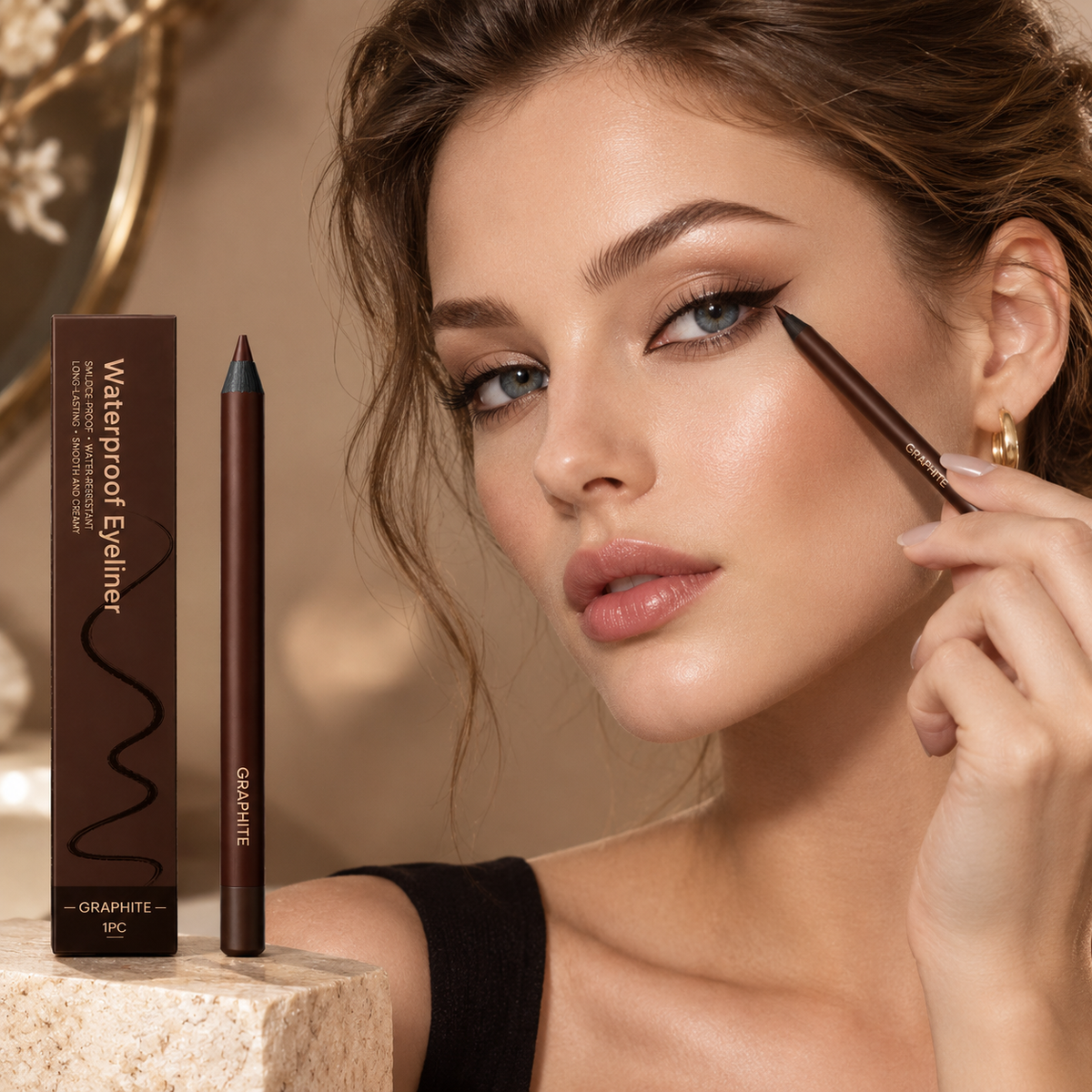 The Hours Dissolve. The Line Remains. 24HR Waterproof Eyeliner