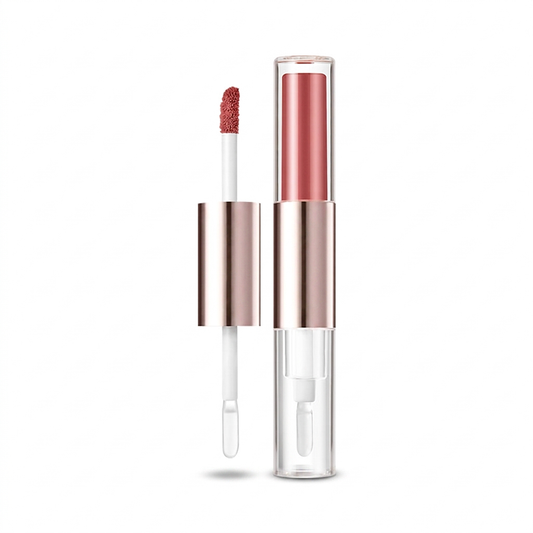 2-in-1 Lip Magic: Matte Tint Meets Glass Shine Gloss