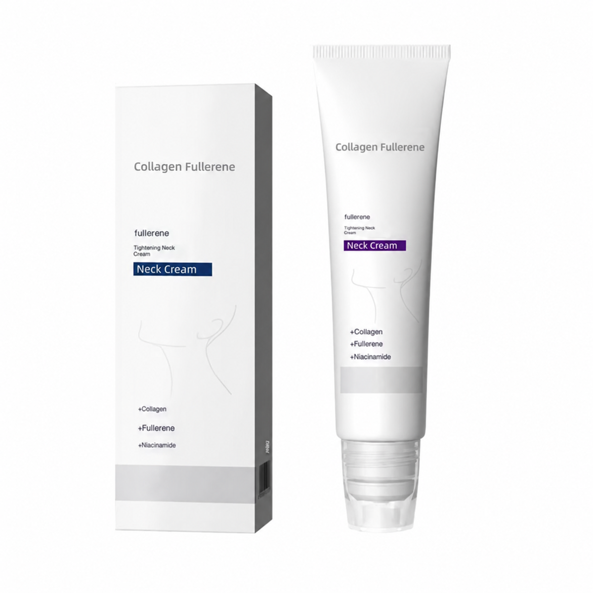 Roller Massage Neck Cream 🧴 Collagen & Hyaluronic Acid | Firms Neck, Reduces Wrinkles & Double Chin✨