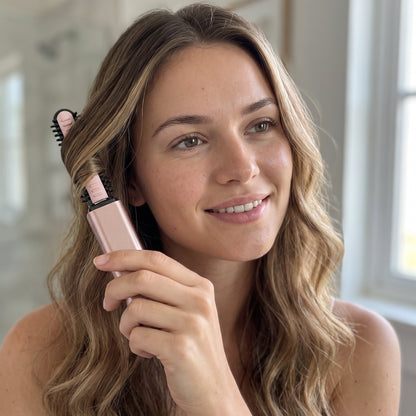 ✨Wireless Mini Hot Comb | Portable Bangs Straightener & Curler, No Heat Damage